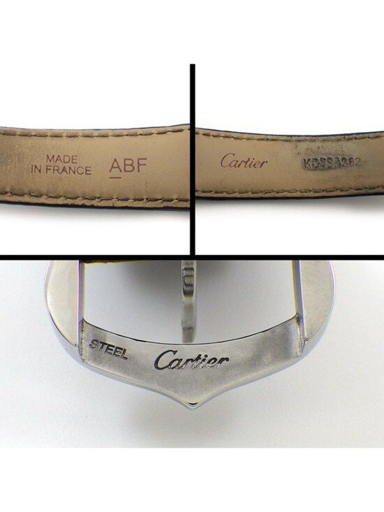 Cartier Watch Tank Must SM Rectangular Silver Dial Roman Index Cowhide SS main image 6